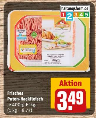 Frisches Puten- hackfleisch*