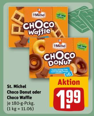 St. Michel Choco Donut oder Choco Waffle