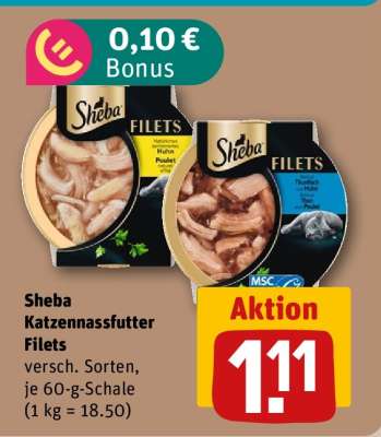 Sheba Katzennassfutter Filets