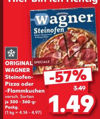 ORIGINAL WAGNER Steinofen-Pizza oder -Flammkuchen