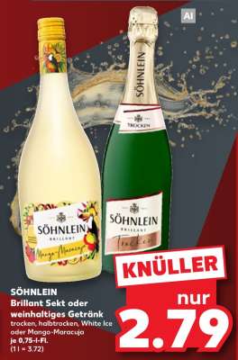 SÖHNLEIN Brillant Sekt oder weinhaltiges Getränk