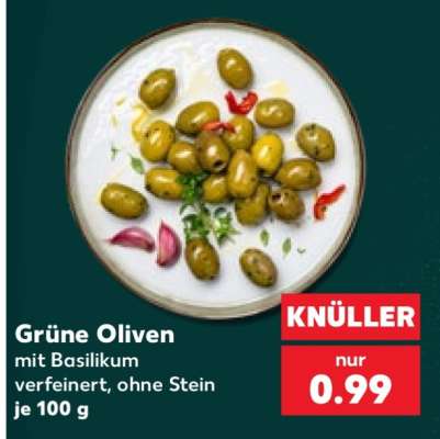 Grüne Oliven