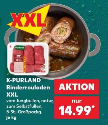 K-PURLAND Rinderrouladen XXL