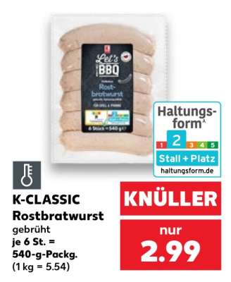 K-CLASSIC Rostbratwurst