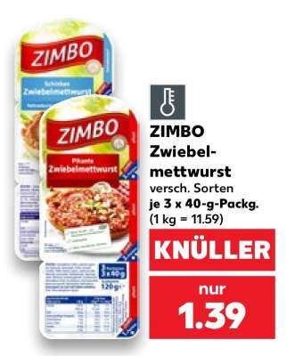 Zimbo Zwiebelmettwurst