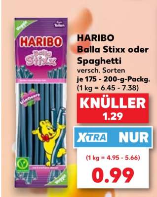 HARIBO Balla Stixx oder Spaghetti