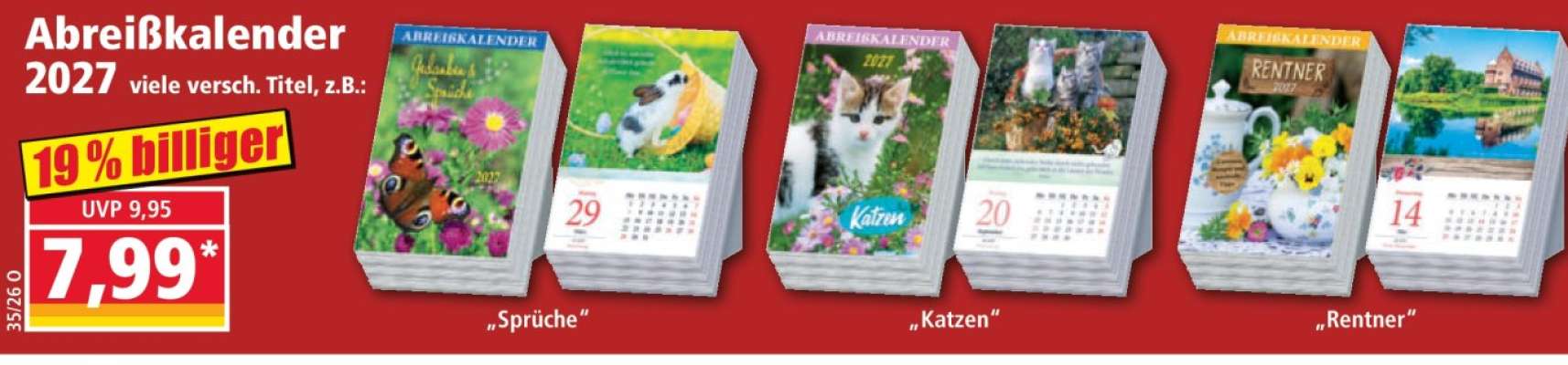 Abreißkalender 2027