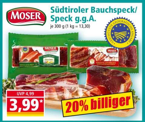 Südtiroler Bauchspeck/Speck g.g.A.