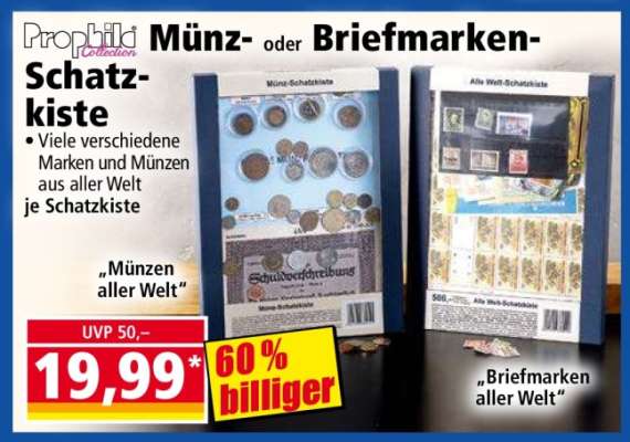 Münz- oder Briefmarken-Schatzkiste