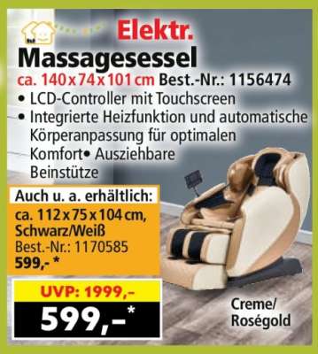 Elektr. Massagesessel