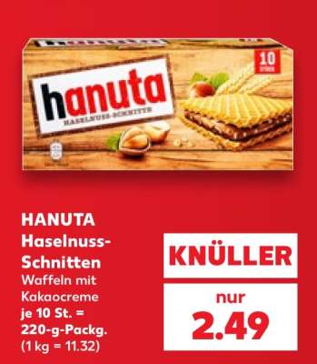 HANUTA Haselnuss-Schnitten