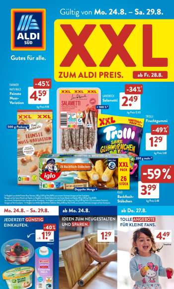 Prospekte ALDI SÜD - 24.08.2026 - 29.08.2026.