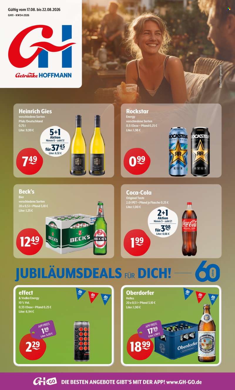 Prospekte Getränke Hoffmann - 17.08.2026 - 22.08.2026.