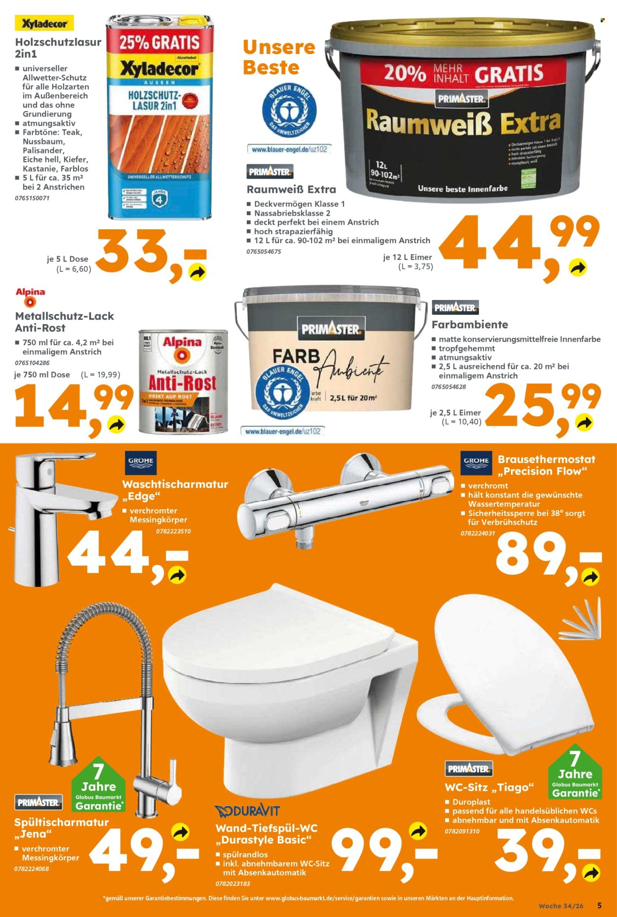 Globus Baumarkt Prospekte  - 17.08.2026 - 22.08.2026. Seite 5