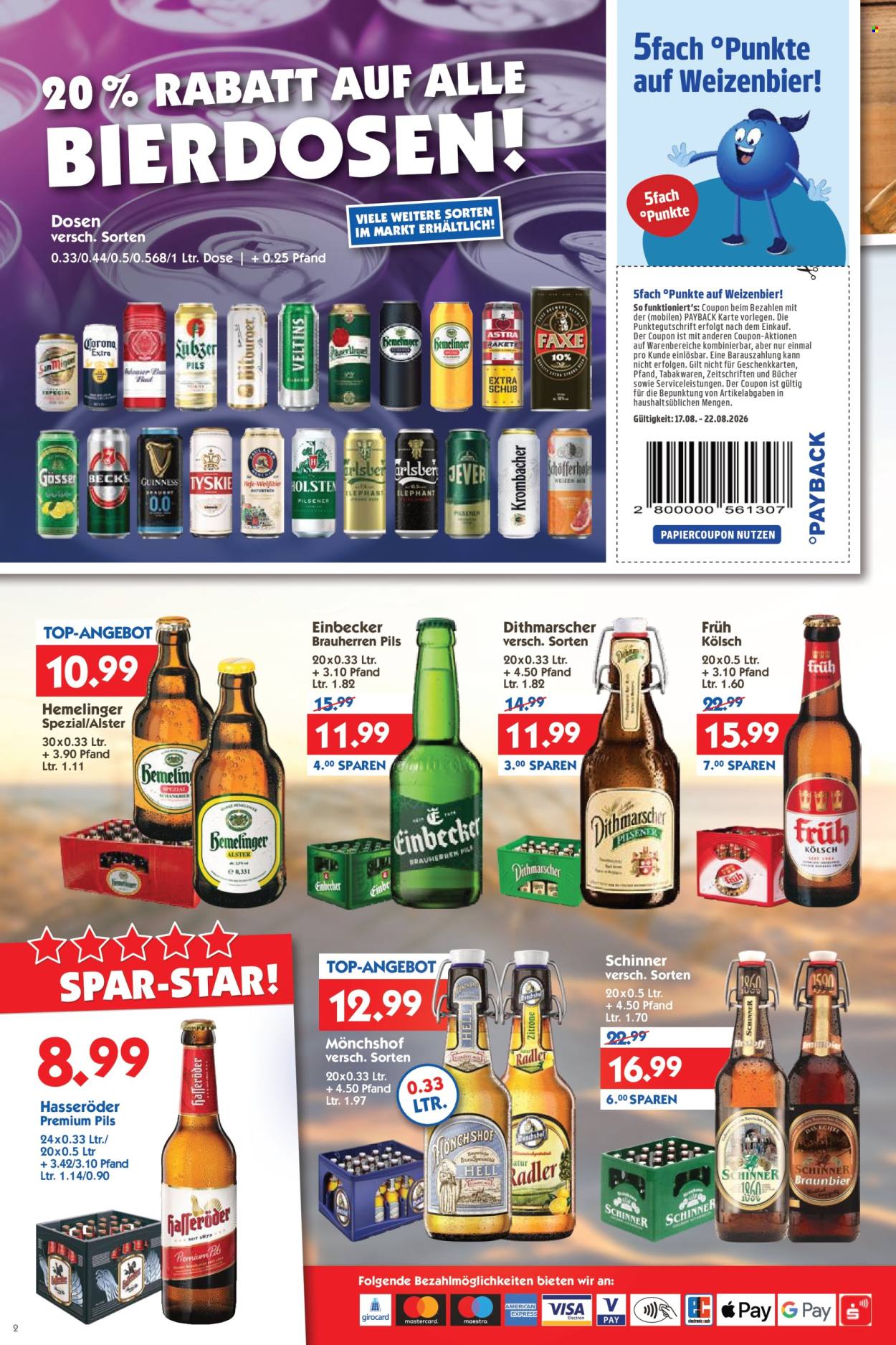Hol'ab! Getränkemarkt Prospekte  - 17.08.2026 - 22.08.2026. Seite 2