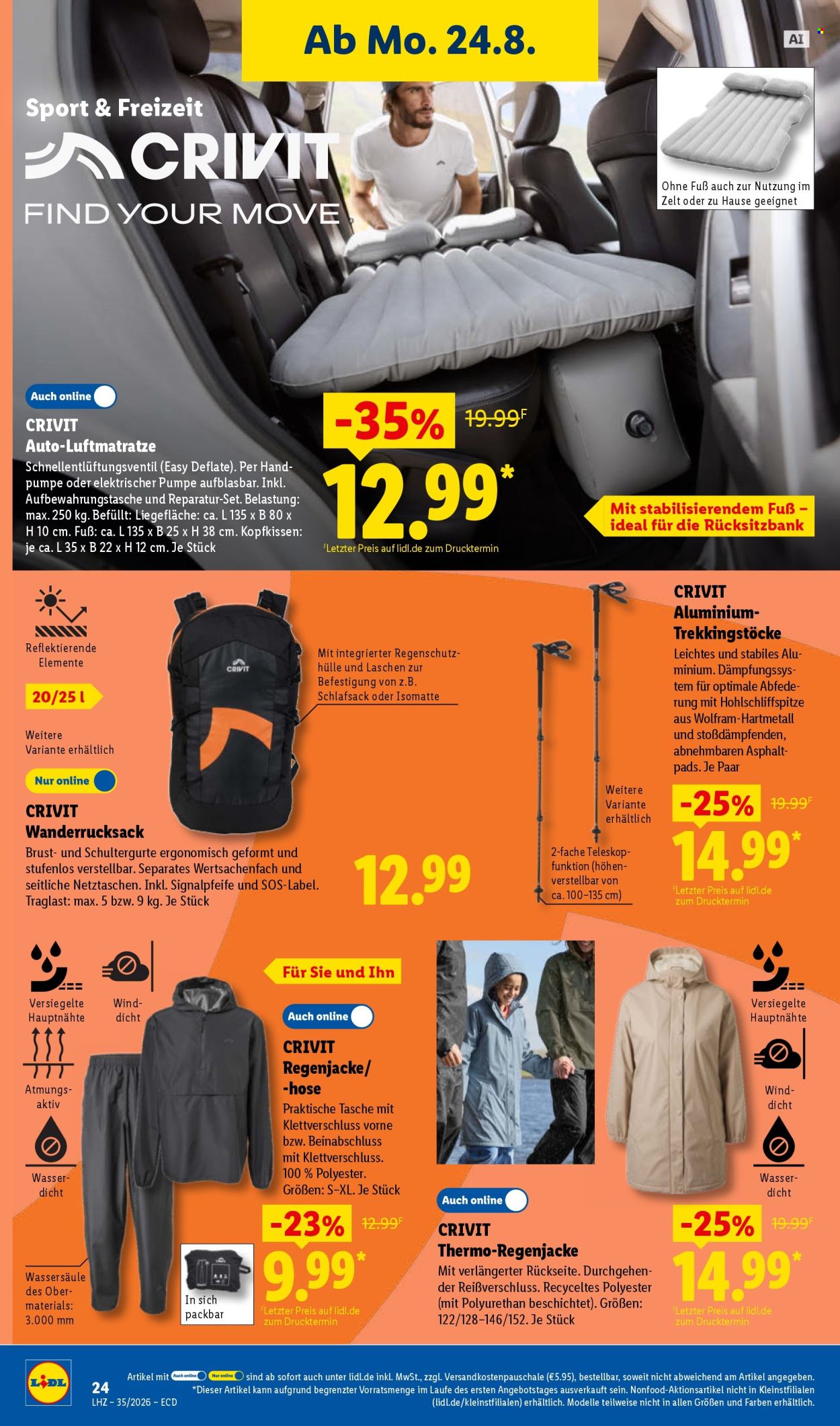 Lidl Prospekte  - 24.08.2026 - 29.08.2026. Seite 46