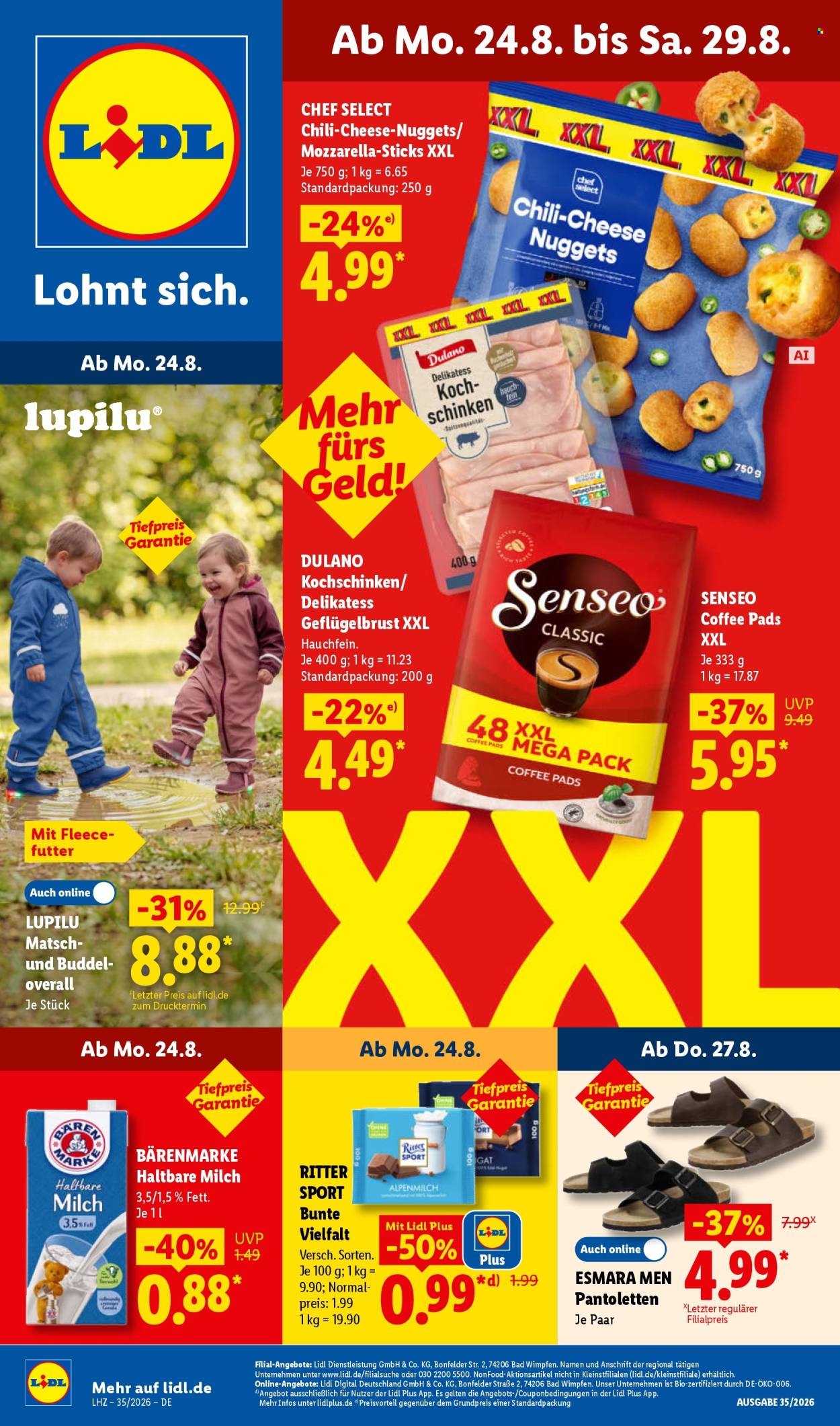 Lidl Prospekte  - 24.08.2026 - 29.08.2026. Seite 1