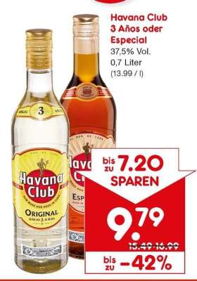 Havana Club 3 Años oder Especial