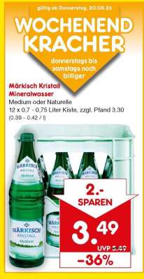 Märkisch Kristall Mineralwasser
