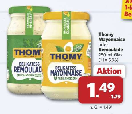 Thomy Mayonnaise oder Remoulade