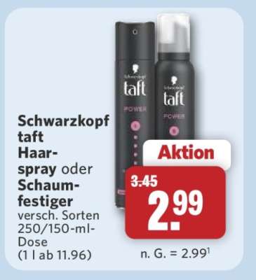 Schwarzkopf Taft Haarspray oder Schaumfestiger
