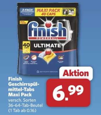 Finish Geschirrspülmittel-Tabs Maxi Pack