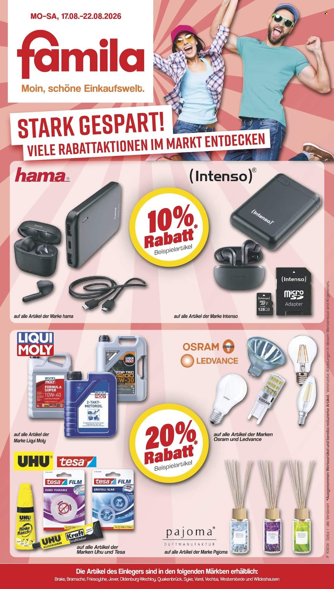 famila Prospekte  - 17.08.2026 - 22.08.2026. Seite 1
