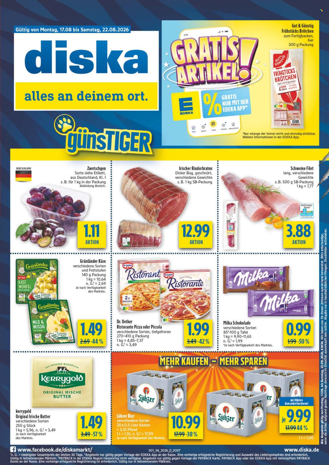 Diska Prospekte  - 17.08.2026 - 22.08.2026. Seite 1