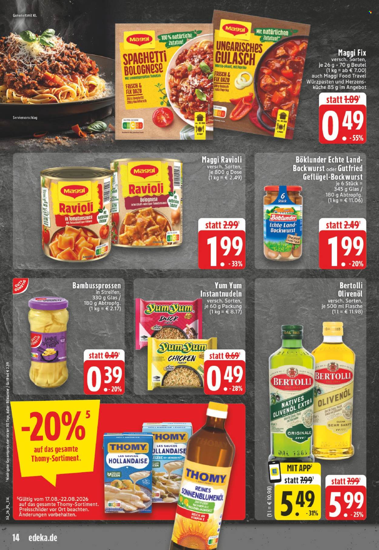 Edeka Prospekte  - 17.08.2026 - 22.08.2026. Seite 14