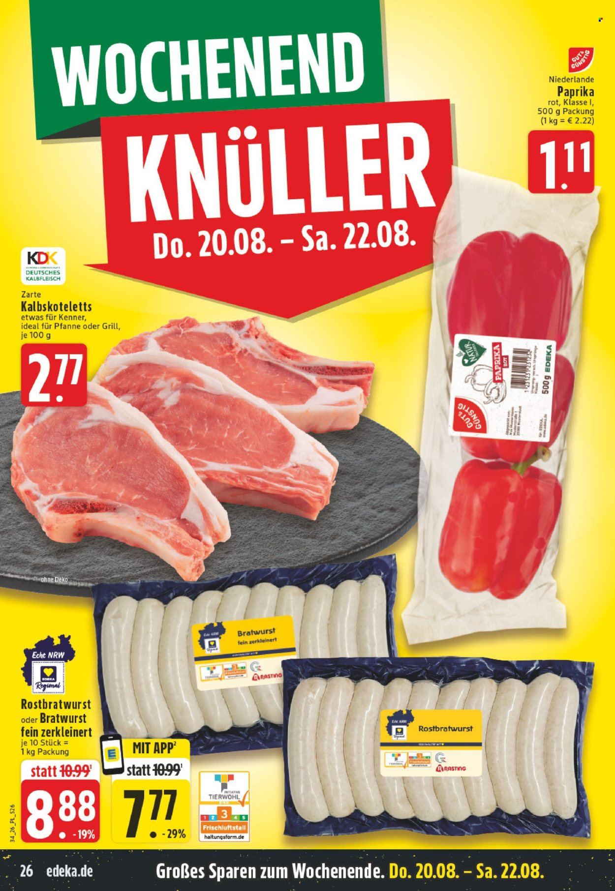 Edeka Prospekte  - 17.08.2026 - 22.08.2026. Seite 26
