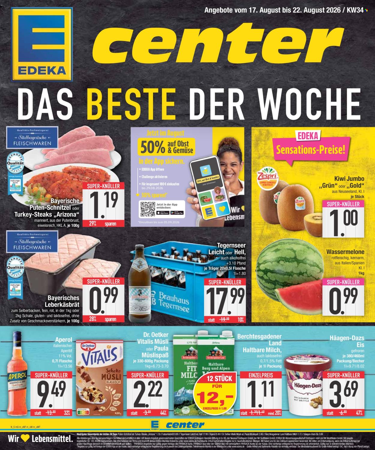 Edeka Prospekte  - 17.08.2026 - 22.08.2026. Seite 1