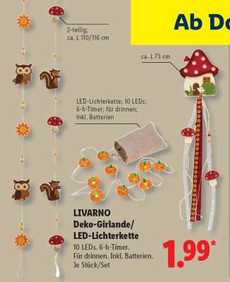 LIVARNO Deko-Girlande/LED-Lichterkette