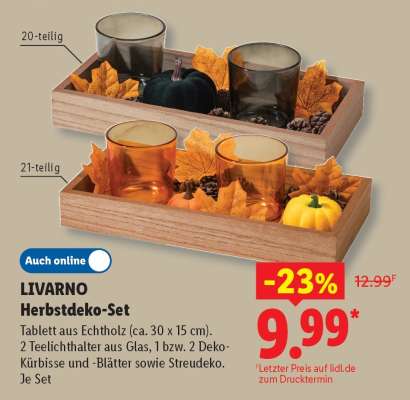 LIVARNO Herbstdeko-Set