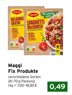 Maggi Fix Produkte
