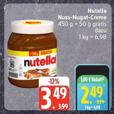 Nutella Nuss-Nugat-Creme