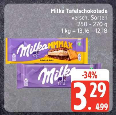 Milka Tafelschokolade*