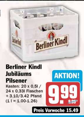 BERLINER KINDL Jubiläums
Pilsener