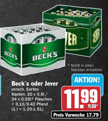 Beck´s oder Jever