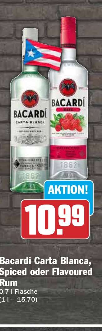 Bacardi Carta Blanca, Spiced oder Flavoured Rum
