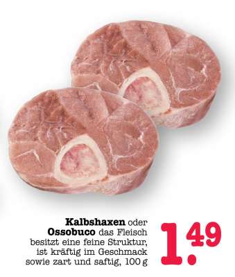 Kalbshaxen oder Ossobuco