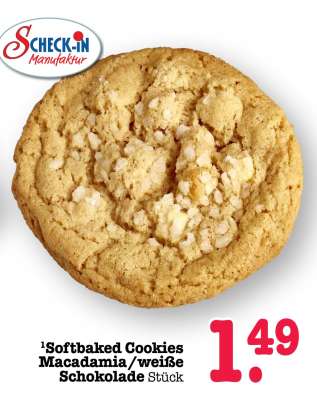 Softbaked Cookies Macadamia/weiße Schokolade