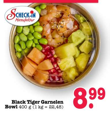 Black Tiger Garnelen Bowl
