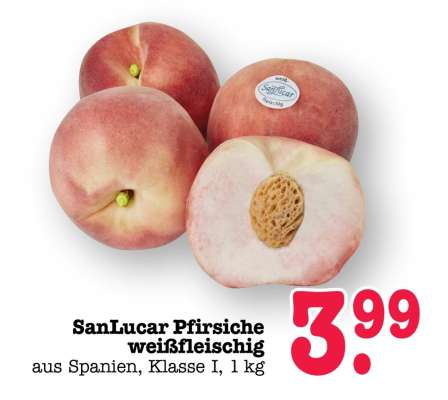 SanLucar Pfirsiche weißfleischig