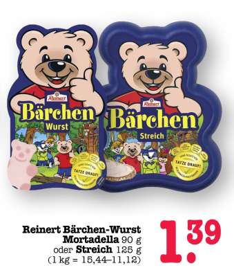 REINERT Bärchen- Wurst-