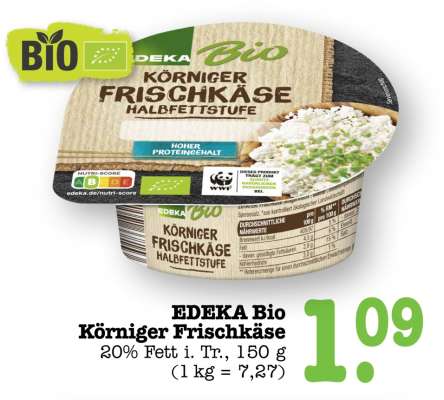 EDEKA Bio Körniger Frischkäse