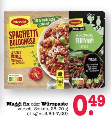 MAGGI Fix oder Würzpaste