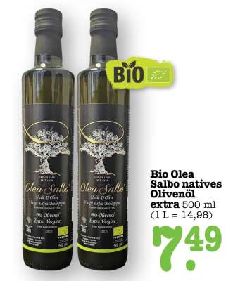 Bio Olea Salbo natives Olivenöl extra