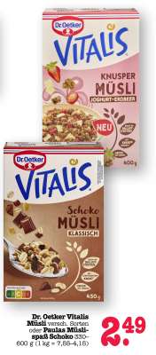 DR. OETKER Vitalis-Müsli