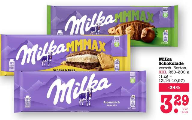 MILKA Schokolade
