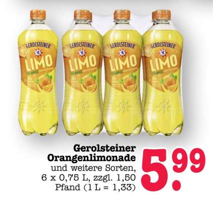 Gerolsteiner Orangenlimonade